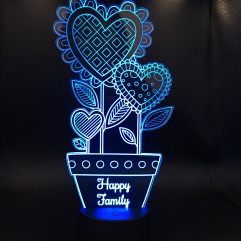 Night light lamp "Happy Family"
