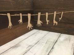 Декор для Halloween герлянда " Руки мертвецов" 