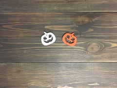 Decor for Halloween "Pumpkin" 3x3 cm