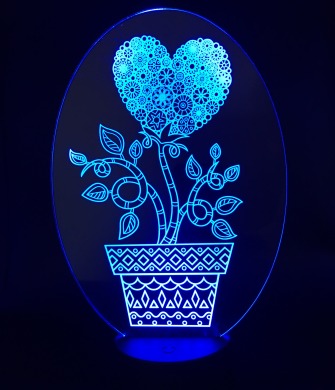 Светильник-ночник «Цветок в горшке» 
