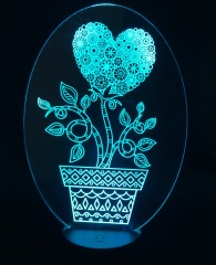  Lamp-nightlight "Flower in a pot"