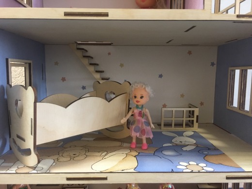 Dollhouse made of plywood
