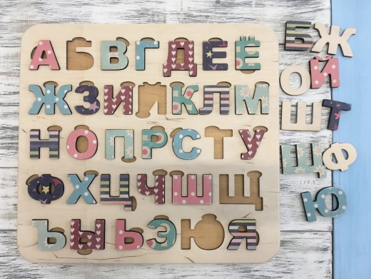 Абетка "Російська абетка" з кольоровим друком