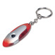 Metal flashlight keychain for logo application