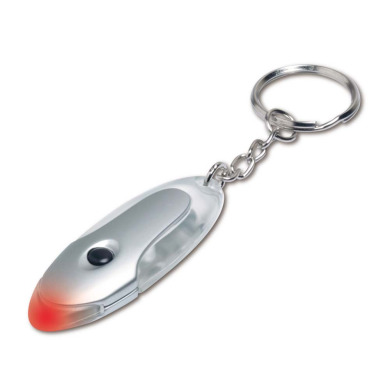 Metal flashlight keychain for logo application
