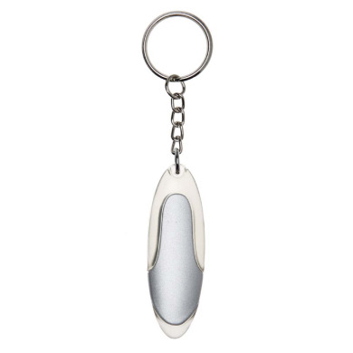 Metal flashlight keychain for logo application