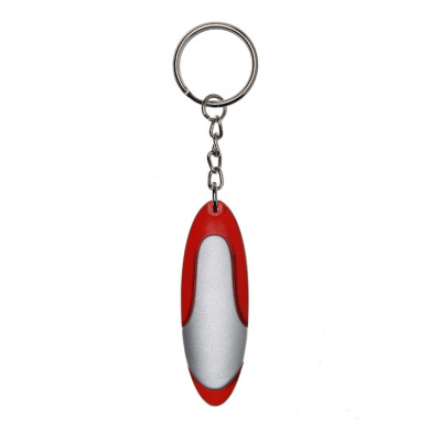 Metal flashlight keychain for logo application