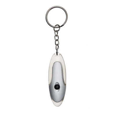 Metal flashlight keychain for logo application