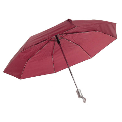 Automatic folding umbrella for logo application
