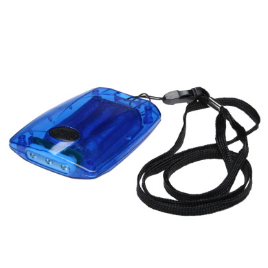 The flashlight is plastic for logo application