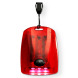 The flashlight is plastic for logo application