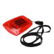 The flashlight is plastic for logo application