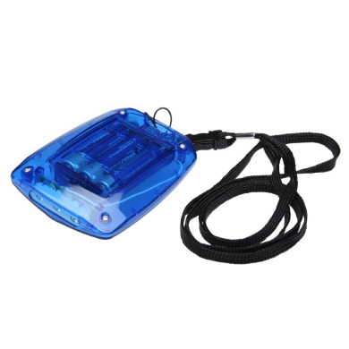 The flashlight is plastic for logo application