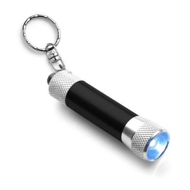 Aluminum keychain flashlight for logo application
