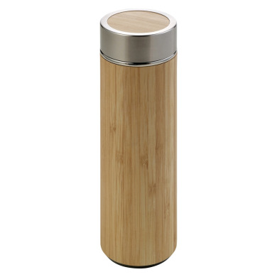 Bamboo thermos, 420 ml for logo application