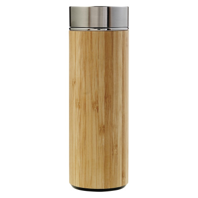 Bamboo thermos, 420 ml for logo application