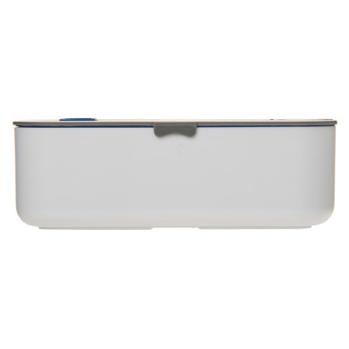 Lunch box with phone holder for logo application