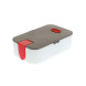 Lunch box with phone holder for logo application