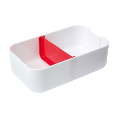 Lunch box with phone holder for logo application