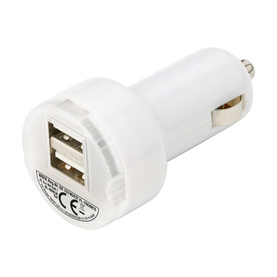 Автомобільний адаптер з USB під нанесення логотипу