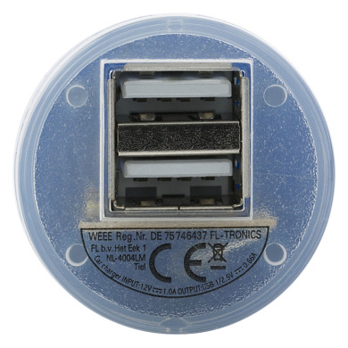 Автомобільний адаптер з USB під нанесення логотипу