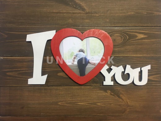 Photo Frame "I LOVE YOU"