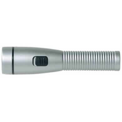 The flashlight is plastic for logo application