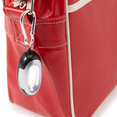 Plastic keychain flashlight for logo application