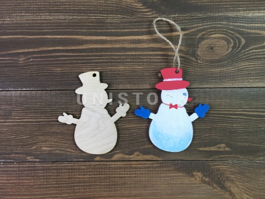 Новогодний декор "Снеговик 2"