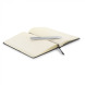 Gift set of A5 notebook and ballpoint pen for logo application