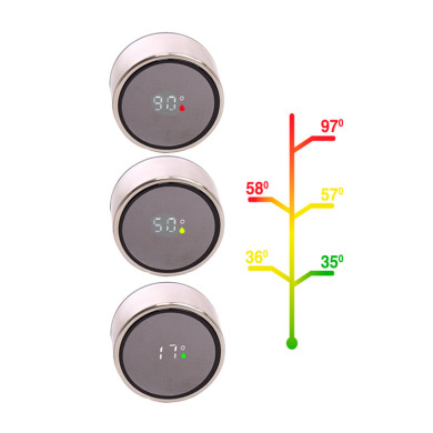 Thermos Peru, 500 ml with LED temperature display for logo application