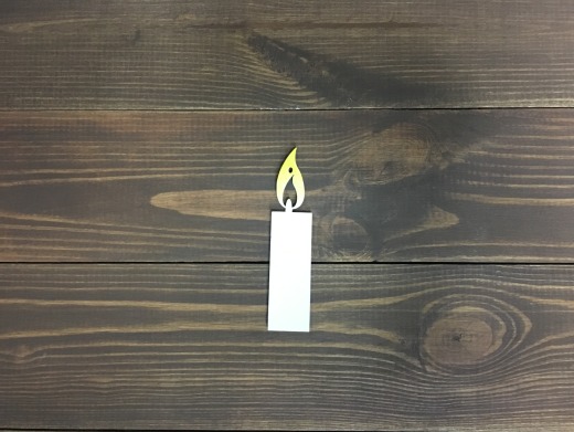 Новогодний декор "Свеча"