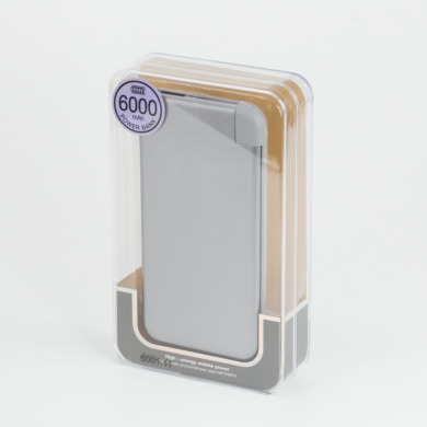 Павербанк (портативний акумулятор) Trick, 6000 mAh, 2 USB під нанесення логотипу