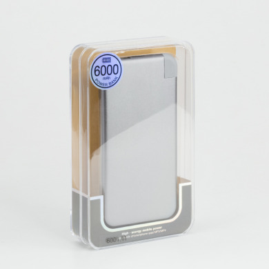Павербанк (портативний акумулятор) Trick, 6000 mAh, 2 USB під нанесення логотипу