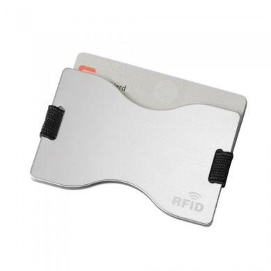 Case for payment cards with RFID protection for logo application