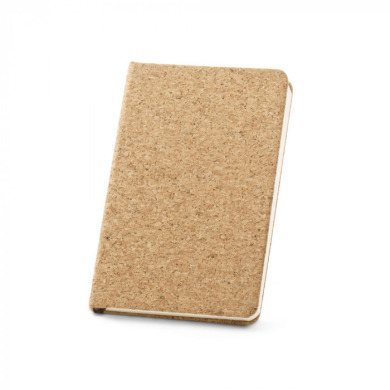 Eco notebook A5 from cork for logo application