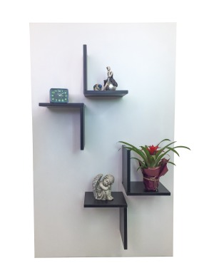 Полиця навісна "Біле та чорне"