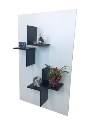 Полиця навісна "Біле та чорне"