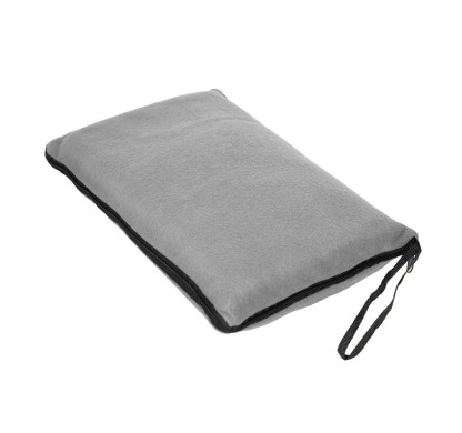 Plaid pillow made of fleece Warm for logo application