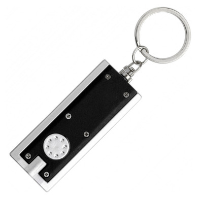Plastic keychain flashlight for logo application