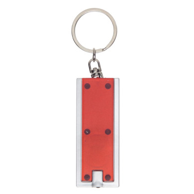Plastic keychain flashlight for logo application