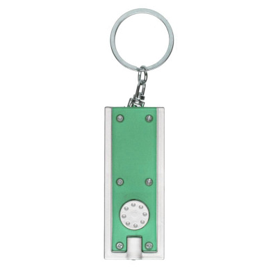 Plastic keychain flashlight for logo application