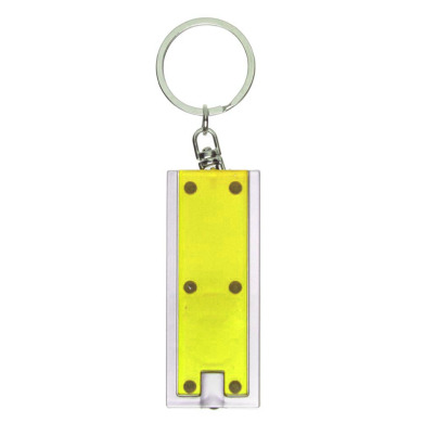 Plastic keychain flashlight for logo application