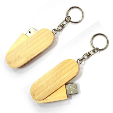Flash memory with a wooden case for 64 GB for logo application