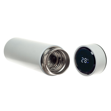 Thermos with LED display, 450 ml for logo application