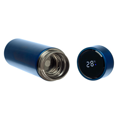 Thermos with LED display, 450 ml for logo application