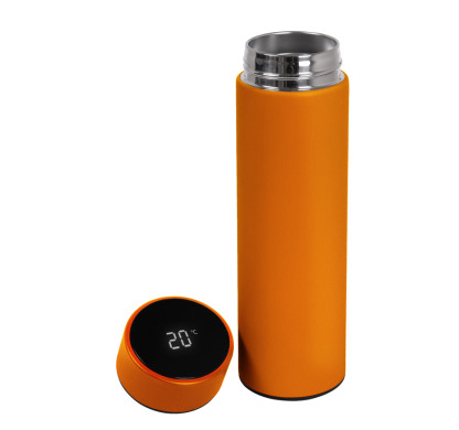 Thermos Smart, with temperature display, 500 ml for logo application